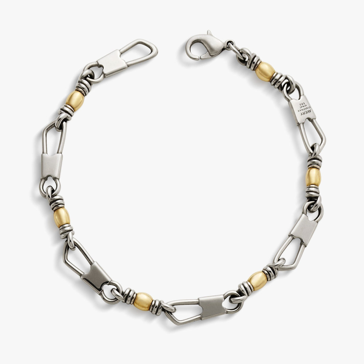 Stainless Steel and 14K Yellow Gold