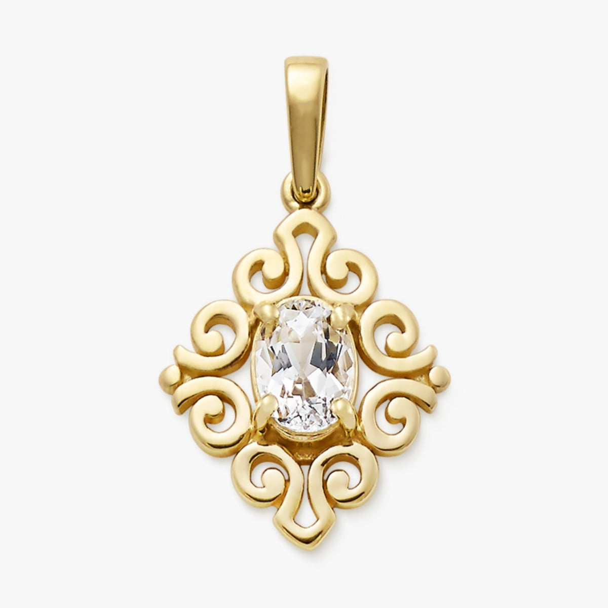 Lab-Created White Sapphire (April)